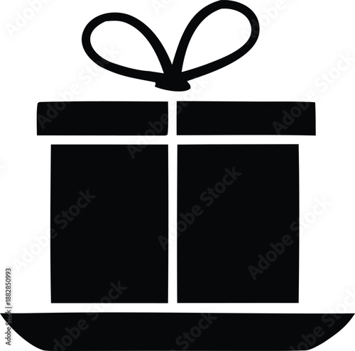 Elegant gift box with bow Vector