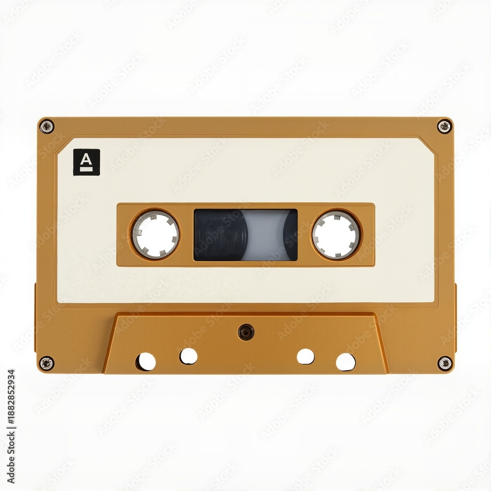 Fototapeta premium Vintage Audio Cassette in Warm Colors