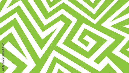 Modern abstract background featuring green and white zigzag geometric patterns, perfect for wallpapers, textiles, packaging, and contemporary layouts.