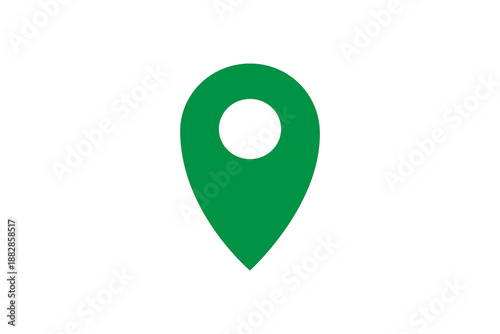 Free Download 2d green location icon, pin, GPS, maps isolated on transparent background. PNG - GFXLoad