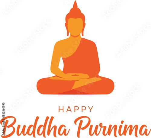 Happy Buddha Purnima, Vesak Day, Buddha Jayanti Vector