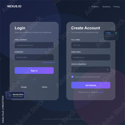 A user is at the login screen of a website designed for account creation. The form includes fields for email and password, as well as a button to sign in and create an account.