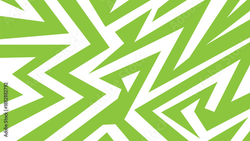 Modern abstract background featuring green and white zigzag geometric lines, ideal for wallpapers, textiles, packaging, branding, and contemporary layouts.