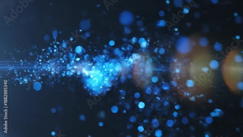 Bright Light Burst in Dark Space.