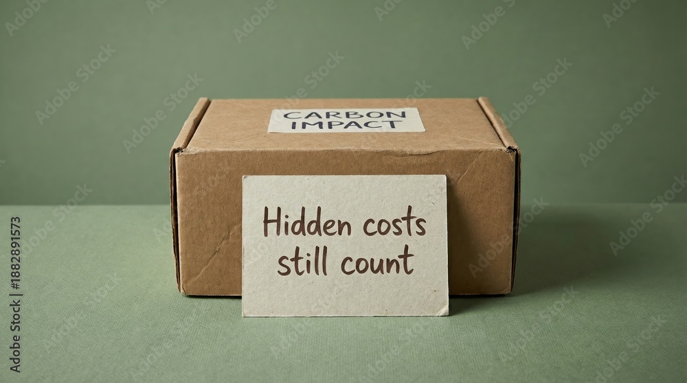 Fototapeta premium Cardboard Box with 