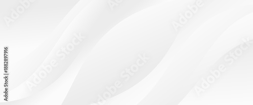 white background with abstract curve shape and swirl line decoration