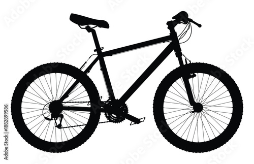 Mountain bike sport, mountain bike for man and woman isolated on a white background