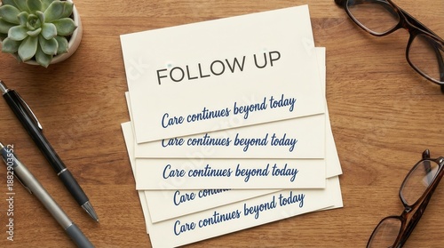 Follow Up Cards Showing Ongoing Care