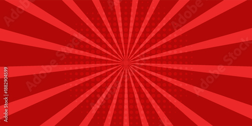 Comic background with red color