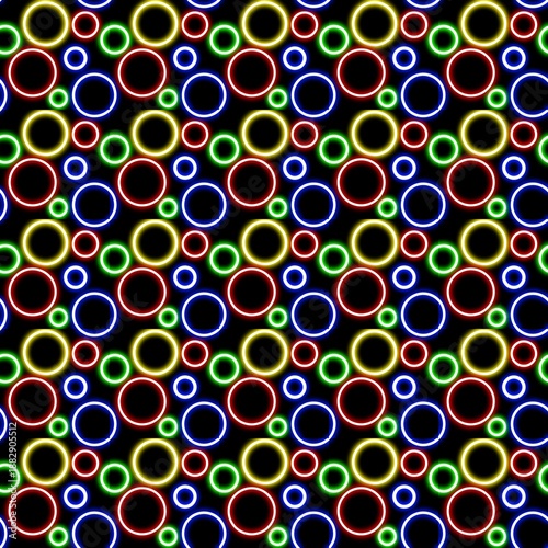 Circle Abstract Seamless Pattern Background