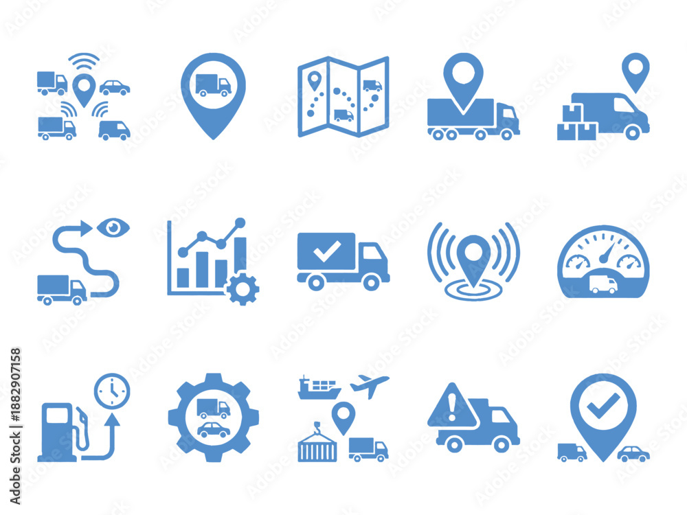 Fototapeta premium set of travel icons