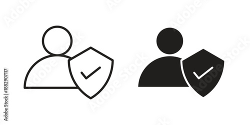 Authentication icon suitable for mobile application.