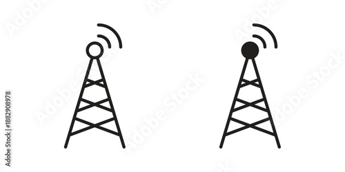 Broadcast icon suitable for mobile application.