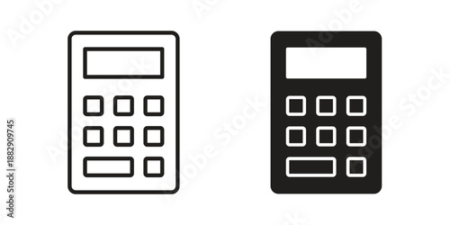Calculator icon suitable for mobile application.