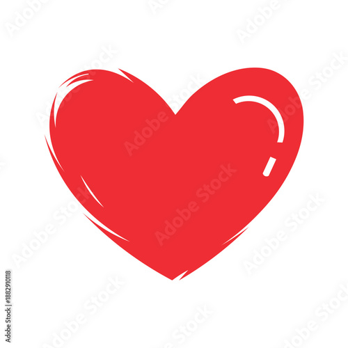 Heart icon love emotion symbol for romance care Valentine's Day