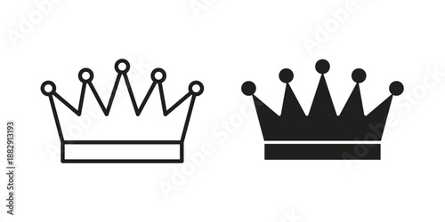 Crown icon suitable for mobile application.
