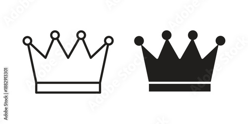 Crown icon suitable for mobile application.