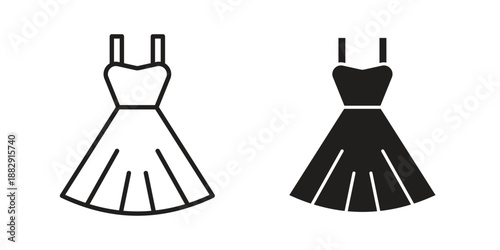 Dress icon suitable for mobile application.