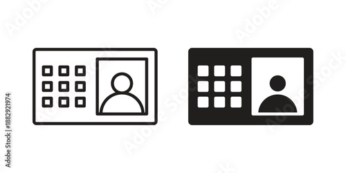 Interphone icon suitable for mobile application.