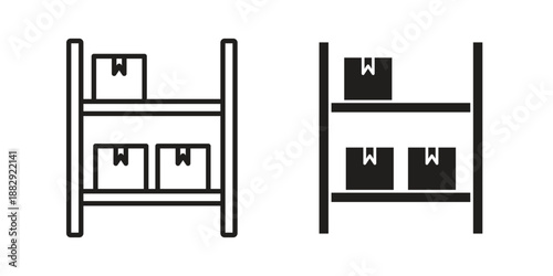 Inventory icon suitable for mobile application.