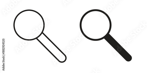 Loupe icon suitable for mobile application.