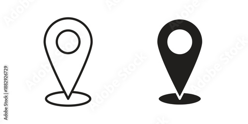 Free Download Navigation pin icon suitable for mobile application. - GFXLoad