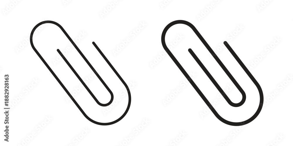 Fototapeta premium Paperclip icon suitable for mobile application.