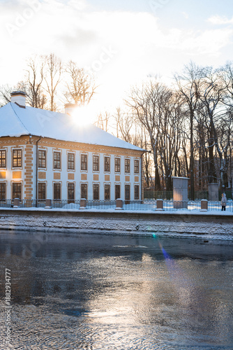 embankment of the neva river in st petersburg