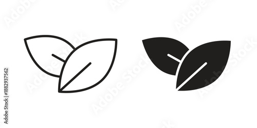 Vegan icon suitable for mobile application.