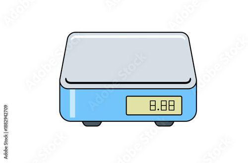 Digital electronic scale vector for weight measurement