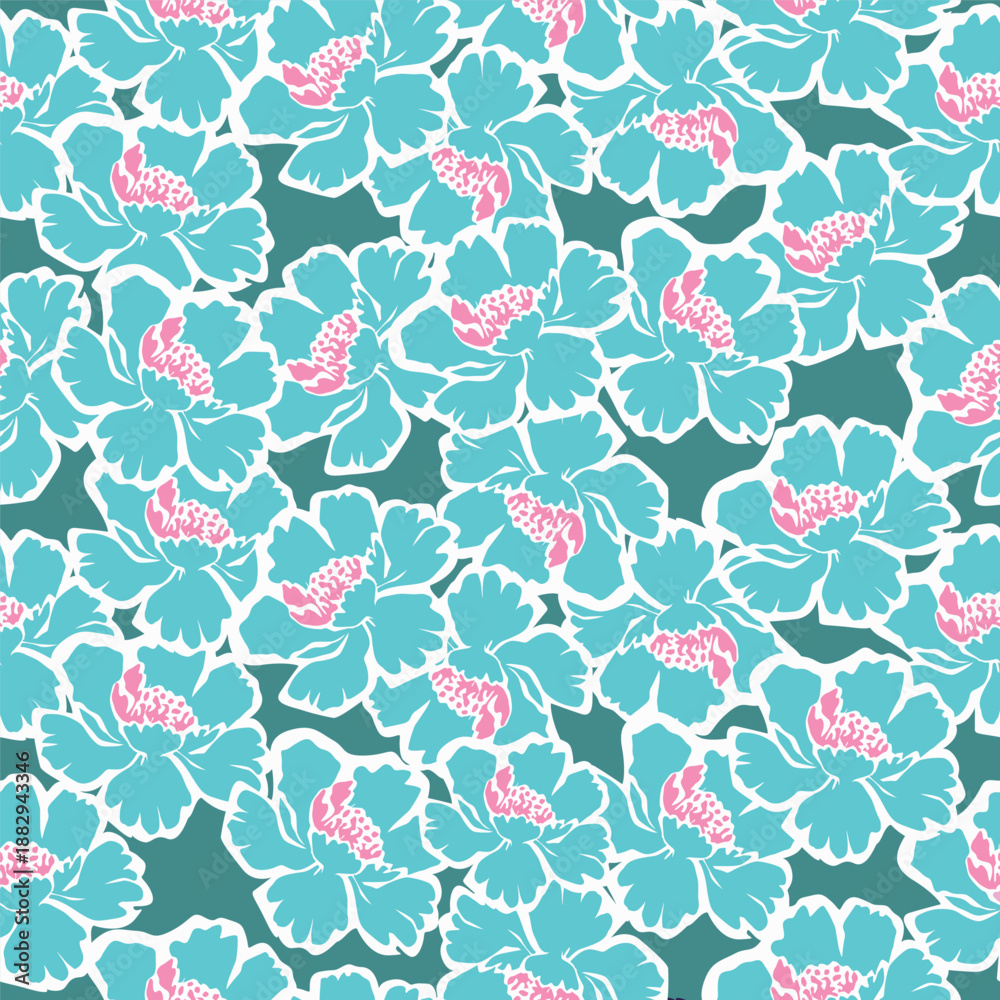 Fototapeta premium seamless floral pattern