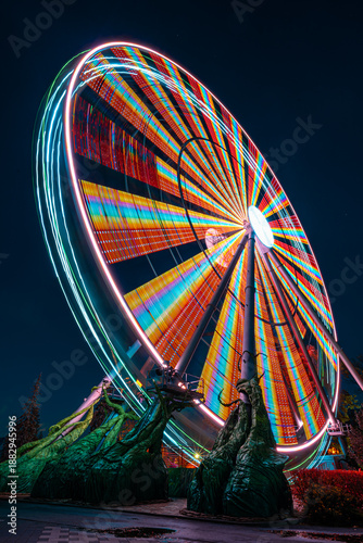 ferris wheel at night