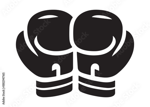 boxing logo silhouette vector, boxer logo silhouette illustration, boxing gloves logo vector, kick boxing silhouette logo vector design, boxing fighter man logo vector silhouette on white background