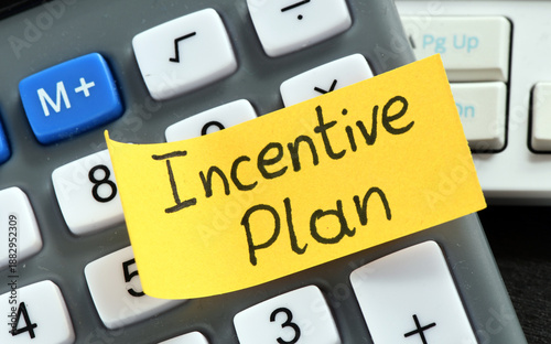 Wallpaper Mural Sticker with words Incentive plan on the calculator Torontodigital.ca