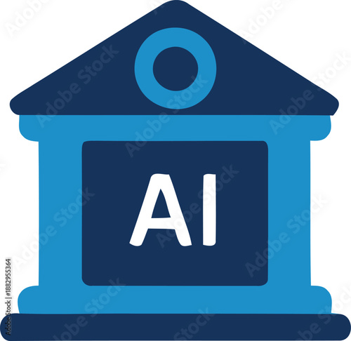 Artificial Intelligence Governance and Regulatory Authority Icon