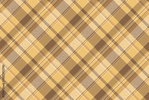 Xmas seamless texture textile, screen pattern background tartan. Collage vector check plaid fabric in amber and orange colors.