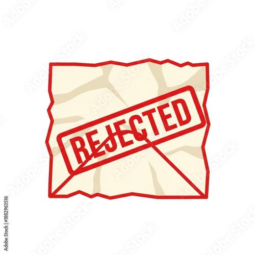 Rejected document stamp