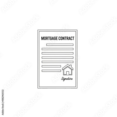 Mortgage contract document