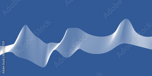 Abstract wave pattern on blue background