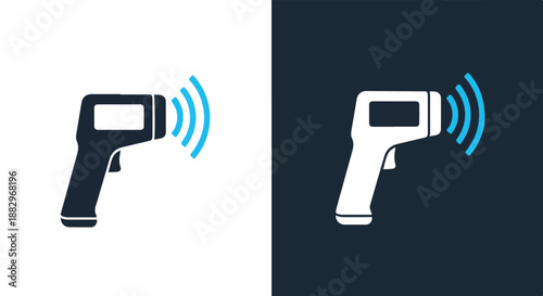 Two infrared thermometers