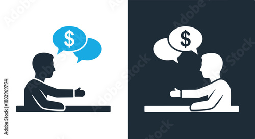 Discussing financial matters