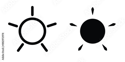 Sun icon design template