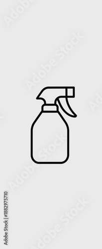 Illustration of a spray bottle isolated on white background, Vector, illustration