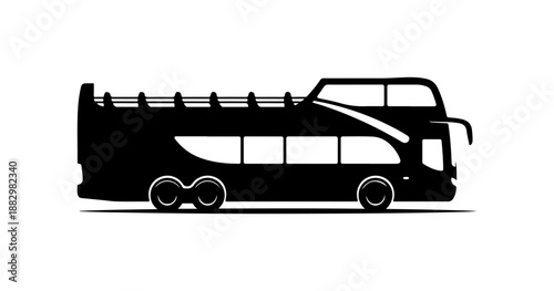 Modern Double-Decker Bus Illustration