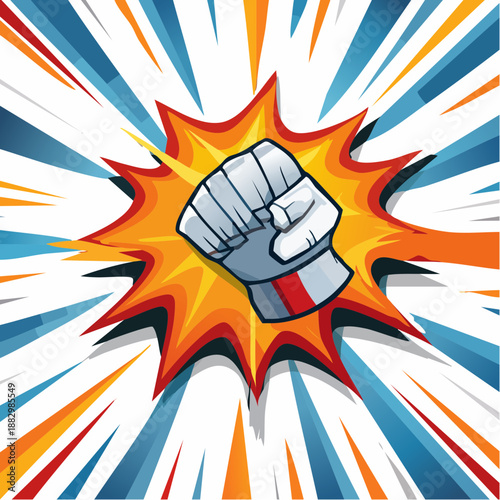 Female superhero portrait with strong expression and bold ink outline in a comic book style vector illustration