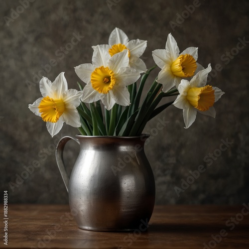 Wallpaper Mural Daffodils in vase Torontodigital.ca