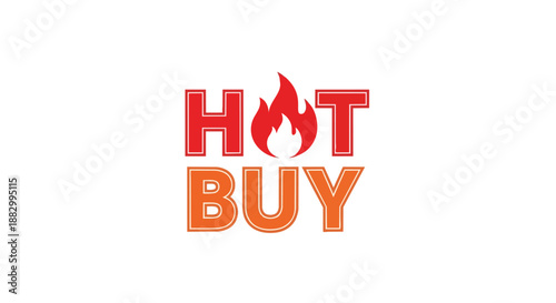 Dynamic hot buy emblem showcasing irresistible limited-time offers and exciting sales promotions for smart shopping opportunities a fantastic deal now