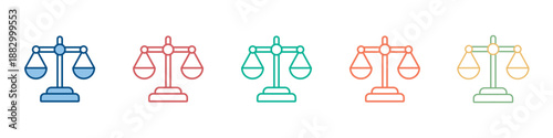 Balance Icon Set Multiple Style Collection 