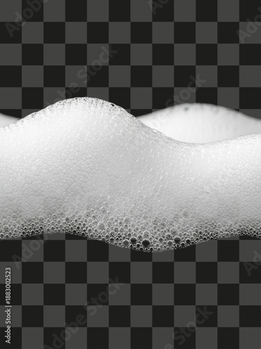 Soap Bubbles Wavy Texture Layer Realistic Photorealistic Close Up White Transparent Surface
