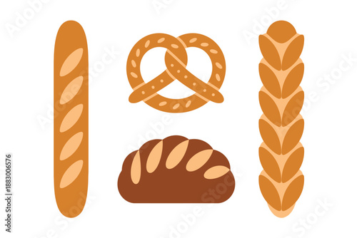 Various Types of Bread and Wheat